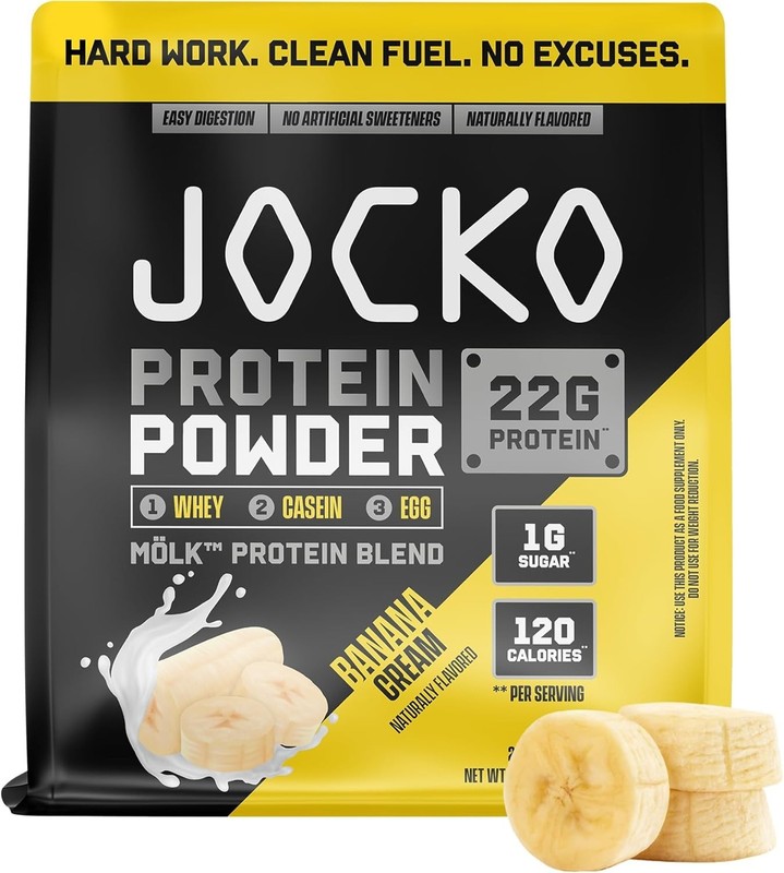 Jocko Fuel Whey Protein Powder, Banana Cream, 28 Servings