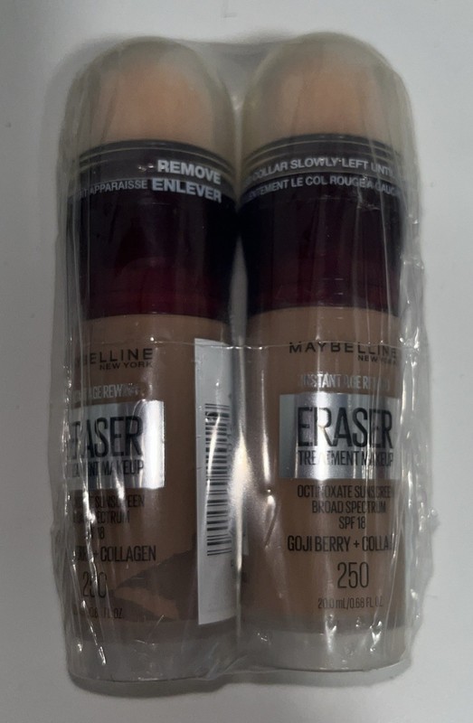 (2) Maybelline Instant Age Rewind Eraser Treatment Makeup Sealed 250 Pure Beige