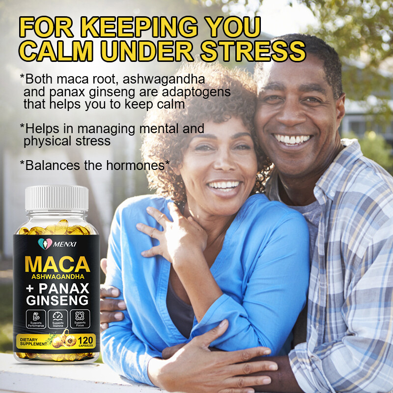 Maca Root + Ashwagandha + Korean Ginseng 12000mg, Peruvian Maca Root 120 Capsule gallery