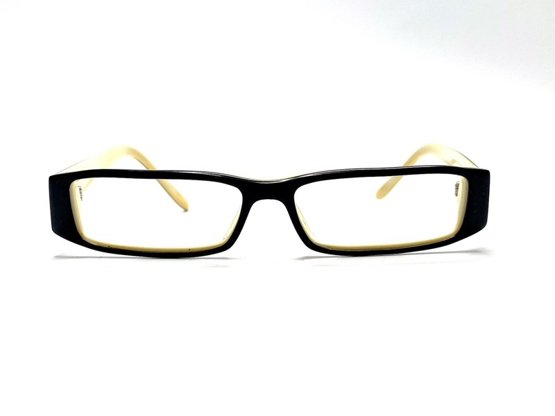 Bebe Black Rectangular Glasses Cream Beige Interior Get Fresh 48 14 135