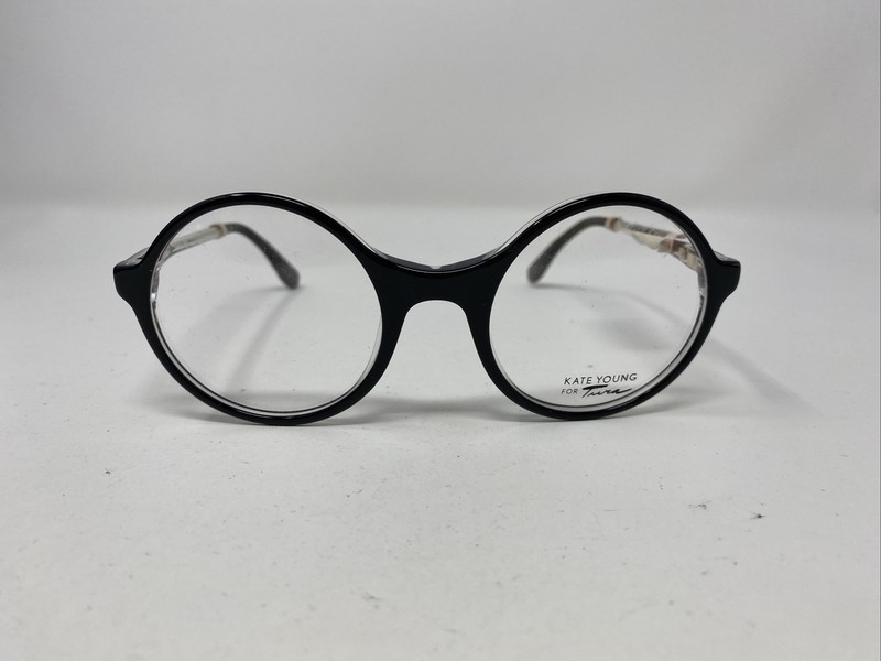 KATE YOUNG Eyeglasses Frames K118 B:47 47-21-140 Black Full Rim KO70