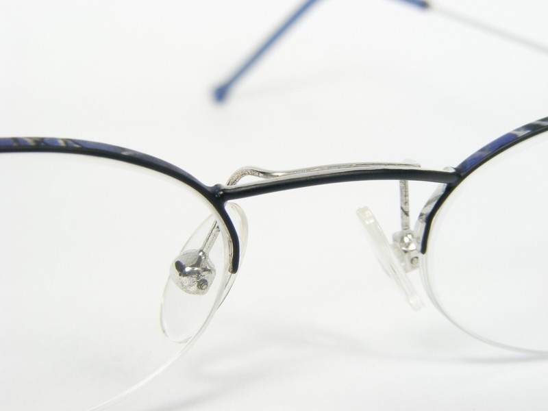 Flair TOP TEN 566 454 MATT BLACK /BLUE /SILVER EYEGLASSES 50-17-135mm Germany gallery