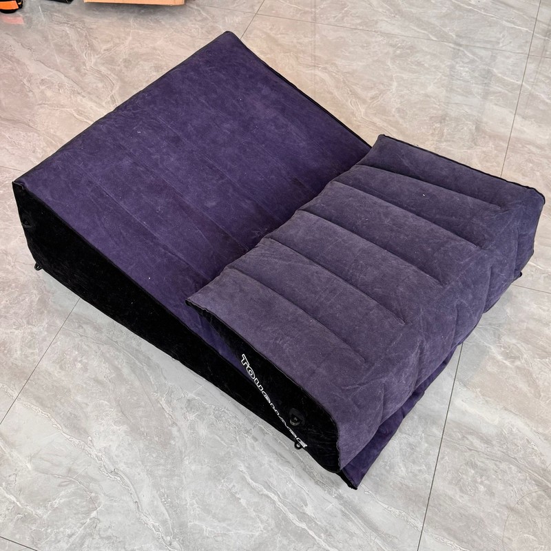 Toughage Inflatable Sex Pillow Sofa Love Position Aid Furniture Wedge Cushion US gallery