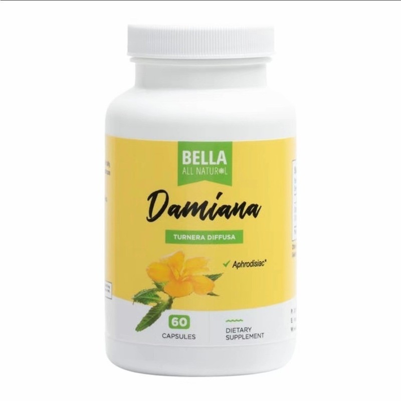 Bella Damiana Natural Premium Herbal Supplement 60 Capsules – 1/2/3 Bottles