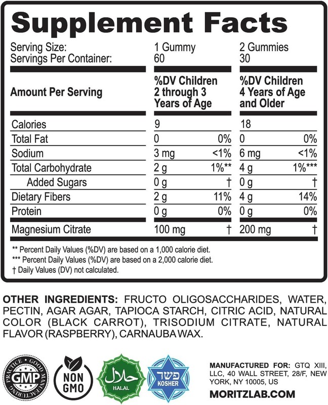 Sugar-Free Calm Magnesium Gummies for Kids and Adults - Non-GMO Magnesium Citrat gallery