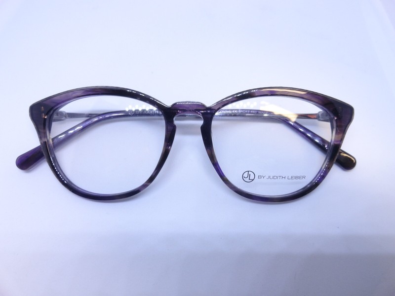 JUDITH LEIBER JL-3026 ORCHID PURPLE HORN 51/16 100% AUTHENTIC FRAME EYEGLASS NEW