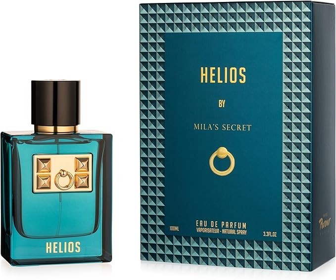 Milas Secret Helios Eau de Parfum 3.3 oz for Men | Fresh Aromatic Fougere Scent