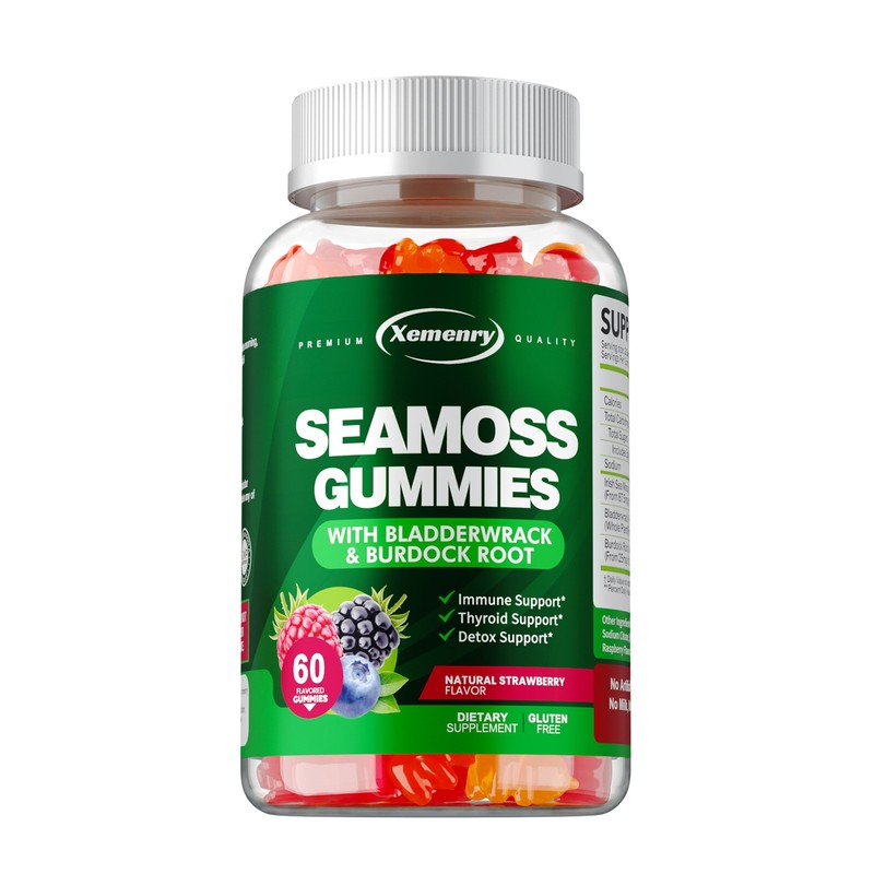 Seamoss Gummies 3000mg – Detox,Thyroid Health, Digestive and Immune Support