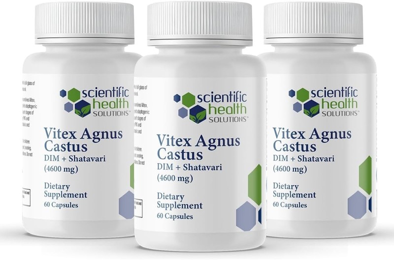 Scientific Health Solutions Vitex + DIM + Shatavari PMS Menopause 3 Pack 180 cap