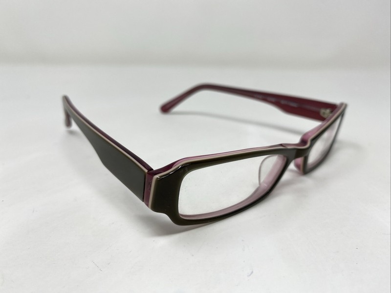 London Fog LF 514 Olive 48-17-130 Olive/Pink Full Rim Eyeglasses Frame CL29 gallery