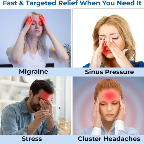 Migraine Relief Cap Ice Pack Hat Headache Hot Cold Gel Head Wrap Hangover Cap gallery
