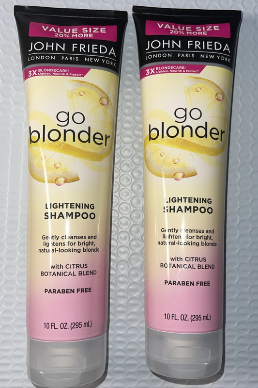 Lot of 2 John Frieda Go Blonder Lightening Shampoo 10 Fl Oz NEW