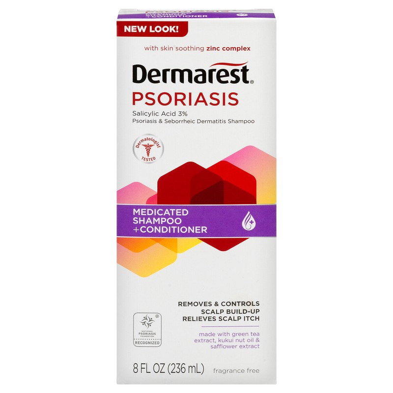 Dermarest Psoriasis Medicated Shampoo Plus Conditioner 8 oz Fragrance Free gallery