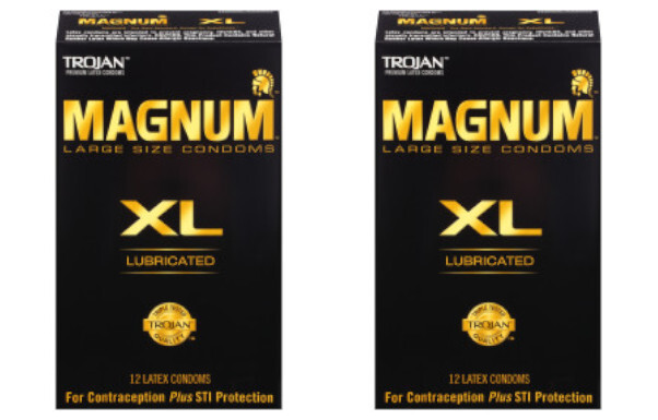 Trojan Magnum XL Lubricated Condoms, 12 ct (2 Pack)