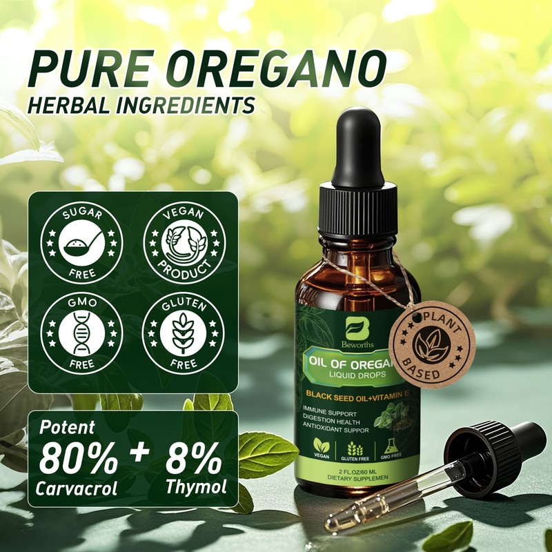Oil of Oregano - Pure Wild Mediterranean Minimum 84% Carvacrol - Steam Distilled gallery