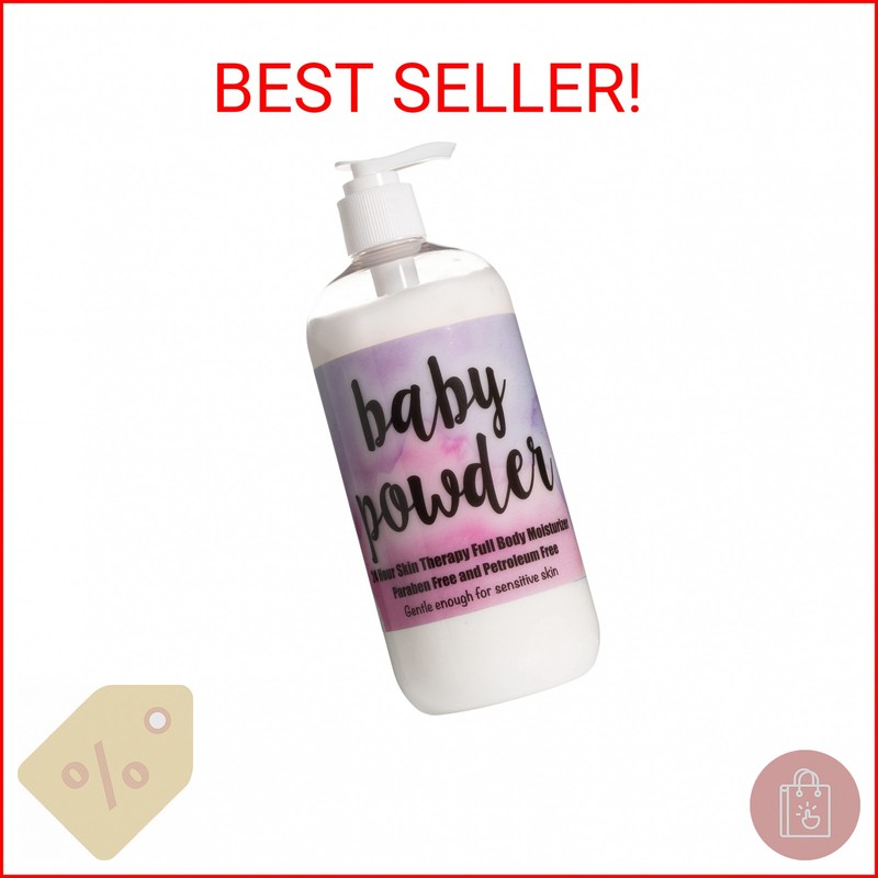 The Lotion Company 24 Hour Skin Therapy Lotion, Baby Powder, 16 Fluid Ounce