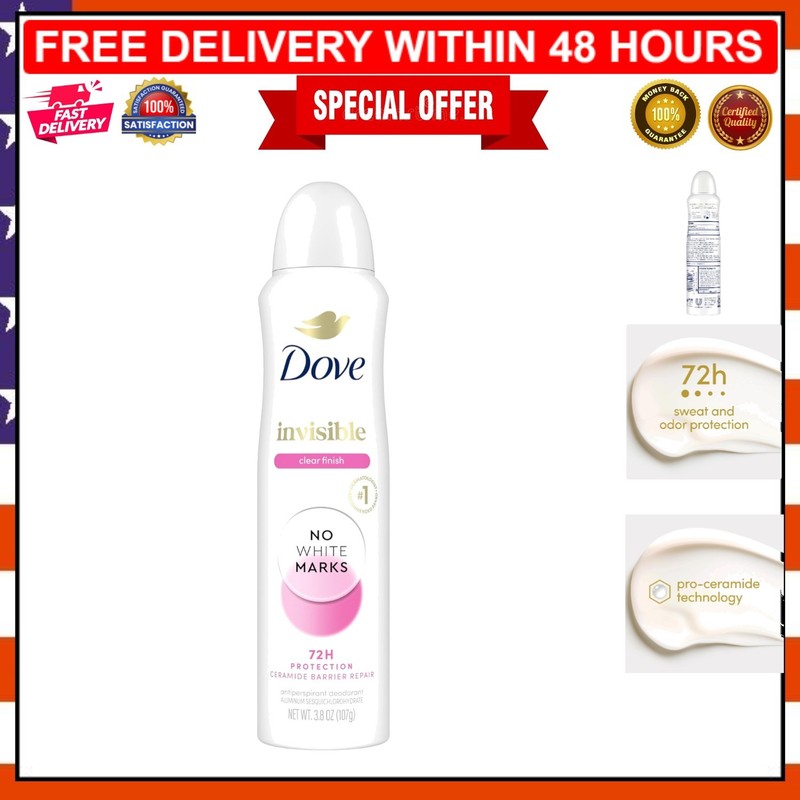 Dove Advanced Care 3.8 oz Invisible Antiperspirant Spray – 72-Hour Protection