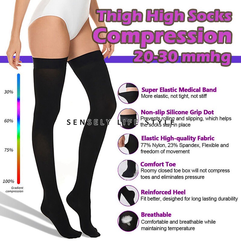 Thigh High Compression Stockings 32mmHg Pain Relief Alleviates Varicose Veins gallery