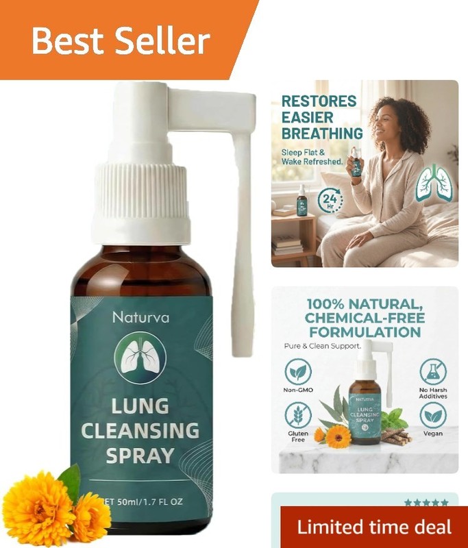 50ml Herbal Lung Cleansing Spray for Powerful Respiratory Support & Relief