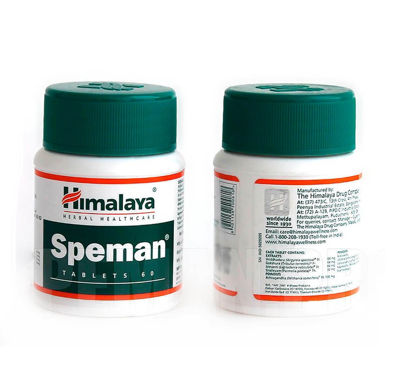 Speman Himalaya USA EXP.10/2025 1 BOX 60 TABLETS ORGANIC MEN’S HEALTH CARE NEW
