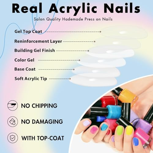 48 Pcs Square Press on Nails Short Length, Press on Nude Nails square nude gallery