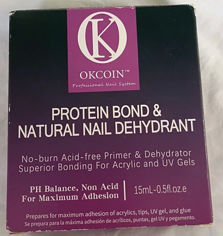 OKCOIN Natural Nail Dehydrant and Protein Bond Primer Prep 0.5oz For Acrylic/Gel