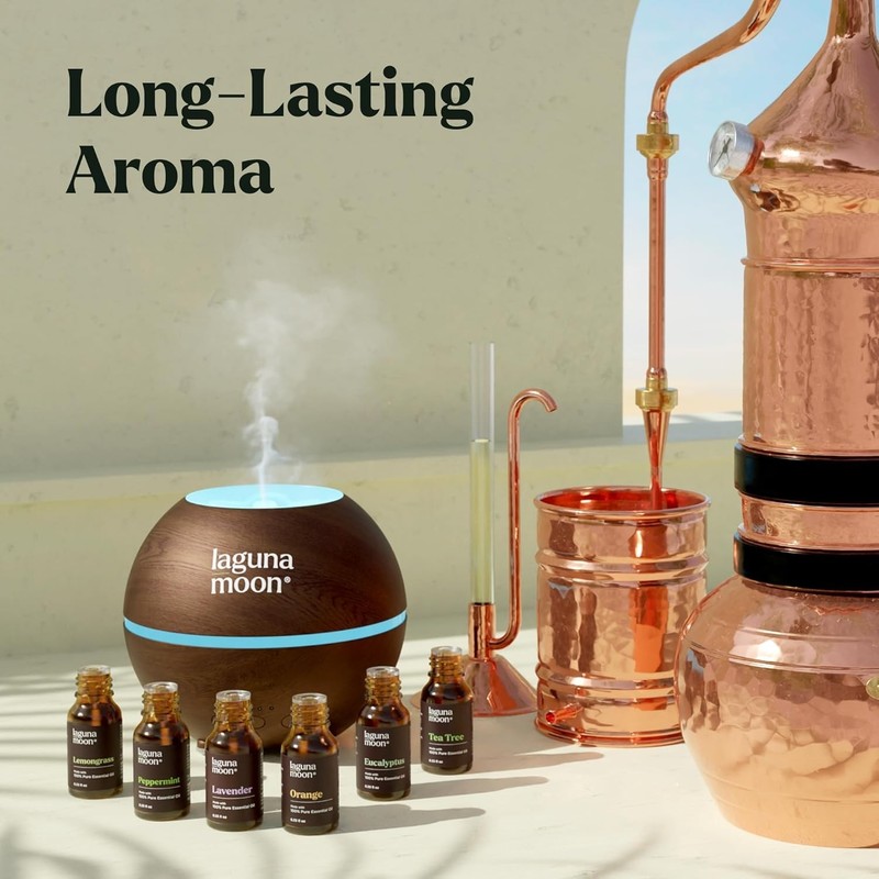 Essential Oils Aromatherapy Set - 6 Oils for Diffusers-Herbal & Fresh gallery