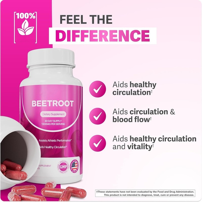 3-1PCS Rosabella Organic Beet Root Natural Energy Boost Blood Pressure gallery
