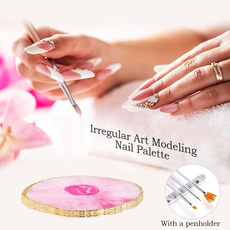 Luxury Nail Art 27-Piece Set - Customizable Palette & Precision Brushes Included gallery