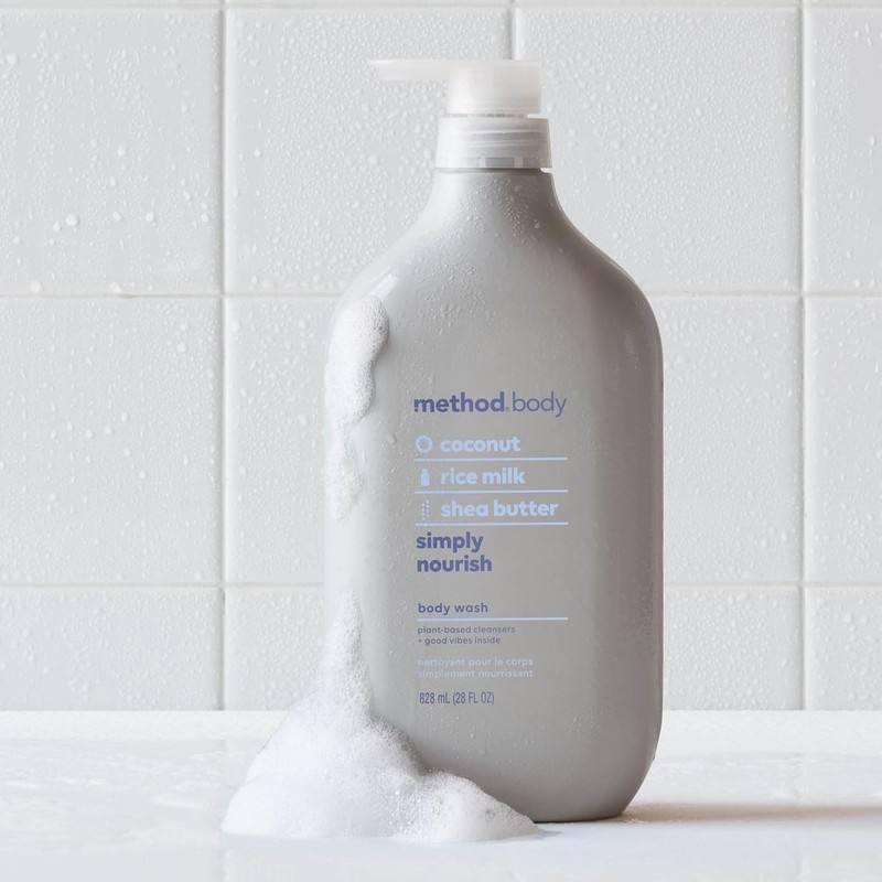 Method Body Wash Paraben and Phthalate Free Simply Nourish (Pack of 1) 28 oz
