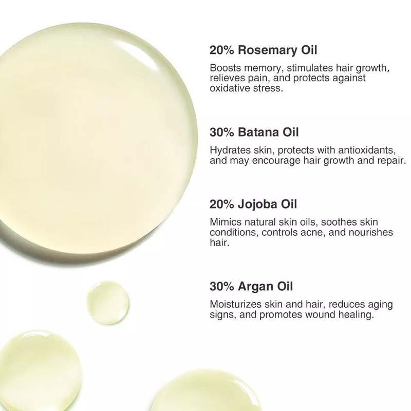 Batana Oil for Hair Growth, with Rosemary Oil For Promotes Hair Thickness, Nouri gallery