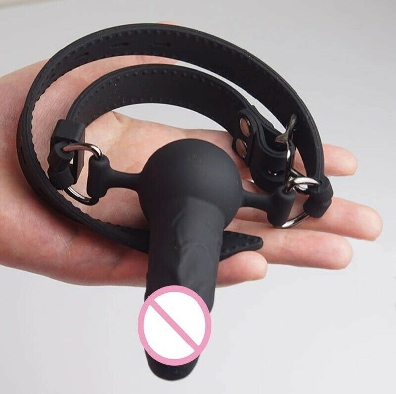 Bondage Silicone Open Mouth Gag Plug Throat Oral Stuffed Restraint Fixation BDSM gallery