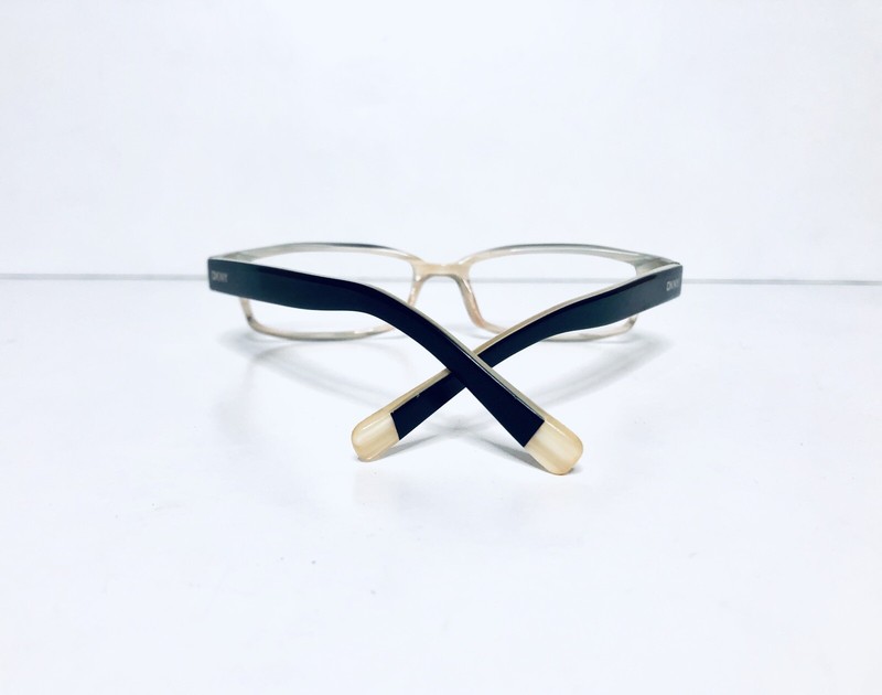 DKNY Black Exterior Beige Wood Interior Lucite Rectangle Glass DY4561 54 16 140 gallery