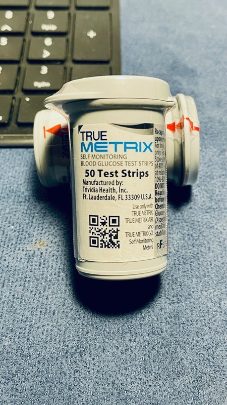 True Matrix 1464 Glucose Blood Test Strips – 50 Strips x 2 vials (100 strips)