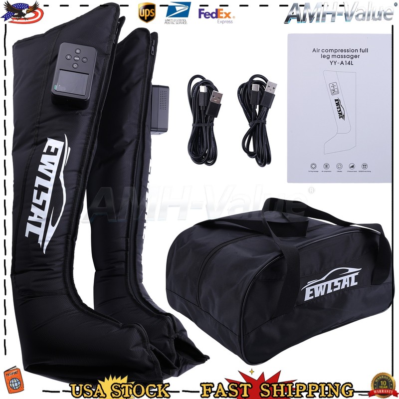 Cordless Full Leg Massager | 3 Modes Air Compression For Circ Pain Relief Gift