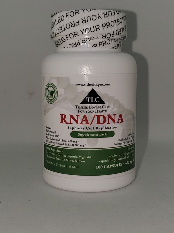 TLC HEALTH RNA/DNA - 100 Caps 400 mg - Supports Cell Regeneration and Anti Aging gallery