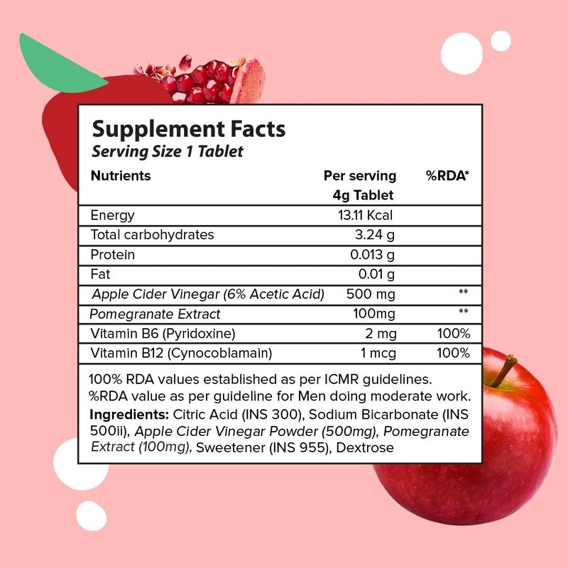 PLIX THE PLANT FIX Apple Cider Vinegar Tablet weight loss Pack 4 ( Multi Flavor) gallery