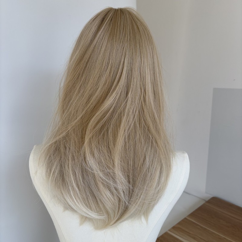 Costume Wig Blended Blonde Soft Bob Straight Heat Resistant Hair Halloween gallery