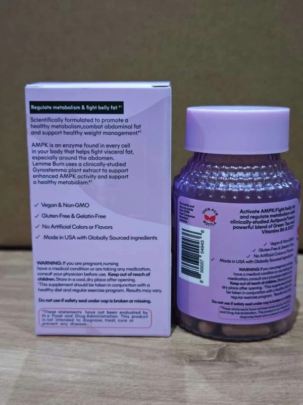 Lemme AMPK Metabolism Belly Fat Burning Burn Activating Supplement 60 Capsules gallery