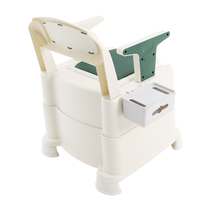 Bedside Commode Portable Toilet with Armrests for Elderly and Disabled Home Use gallery