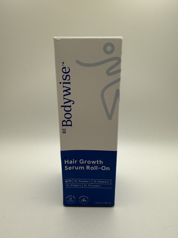Be Bodywise Hair Growth Serum Roll-On Rosemary Redensyl Anagain 1.69 fl oz – New