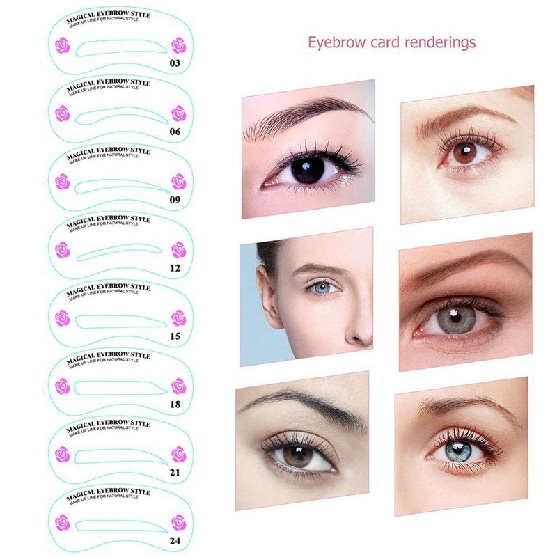 48 PCS Eyebrow Shaping Stencils, Eyebrow Grooming Stencil Kit gallery
