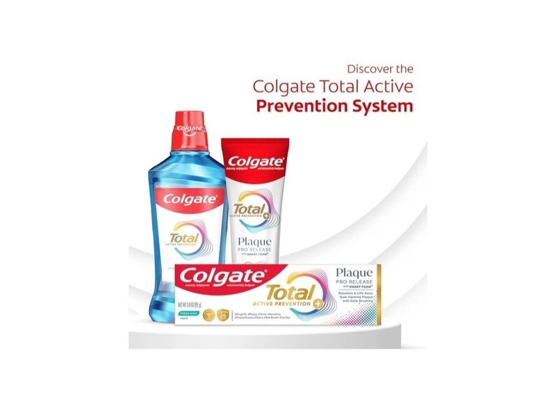 ✅Colgate Total Plaque Pro Release Fresh Mint Whitening Toothpaste 3oz gallery