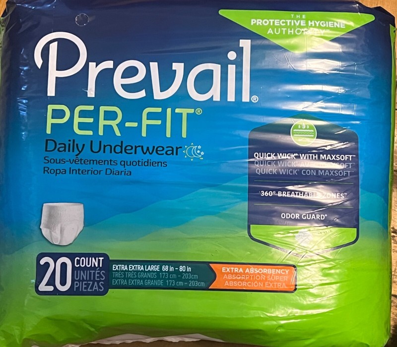 Prevail Per-Fit Adult Daily Underwear 80 Pcs. 2XL X 4 packs EXTRA Absorbency New gallery
