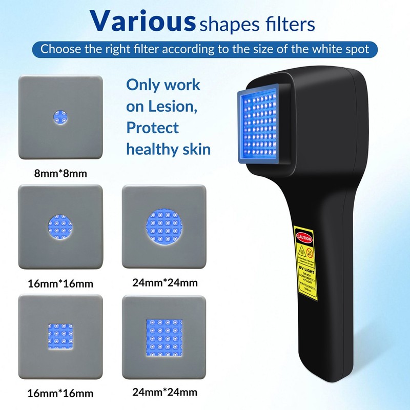 Home 308nm UVB Lamp Phototherapy Device Portable Rechargeable for Skin Treatment gallery