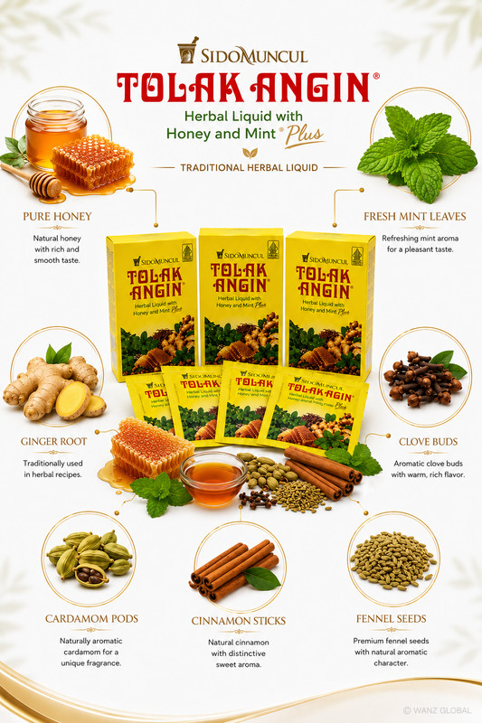 Sido Muncul Tolak Angin Honey Mint Plus Herbal Liquid 36 Sachets 3 Boxes gallery