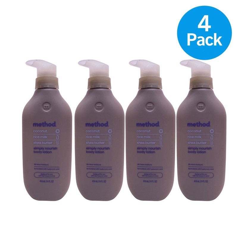 Method Simply Nourish Body Lotion 14oz 4 Pack New