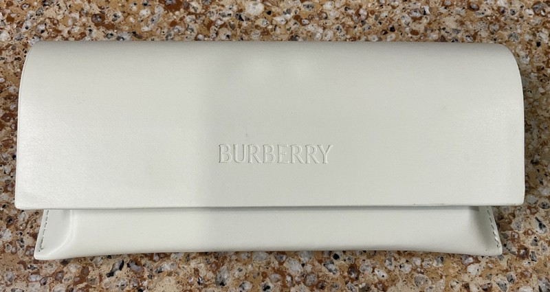 Empty Burberry Leather Eyeglass Case Embossed Logo Box Cleaning Cloth/White gallery