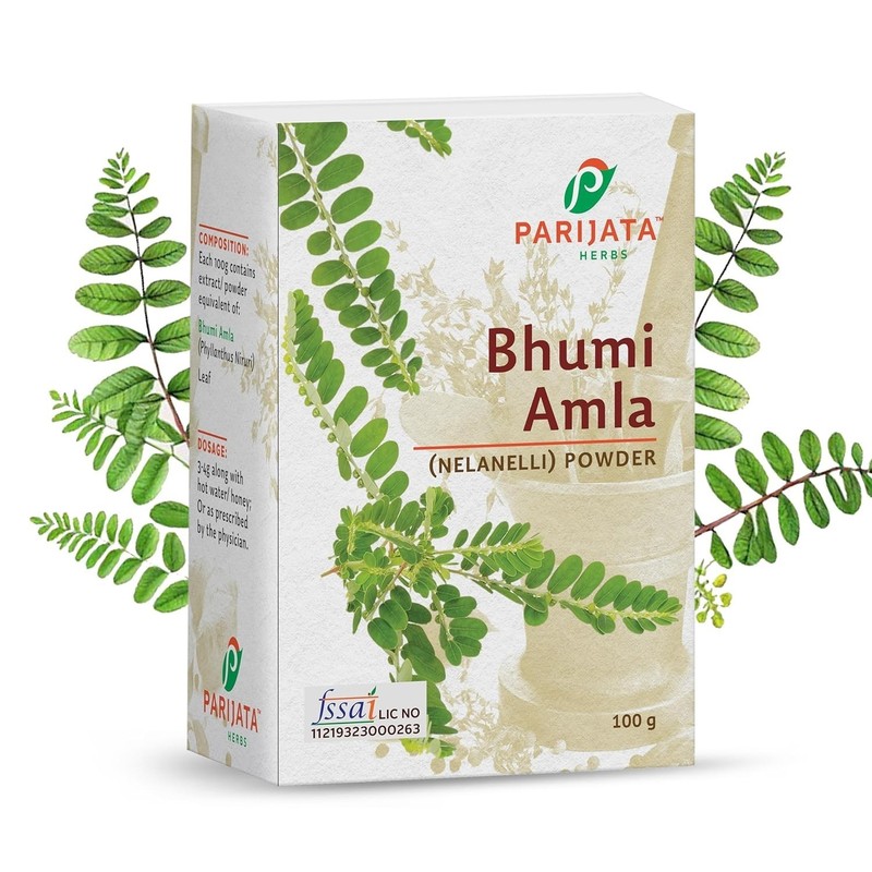 Parijata Bhumi Amla Powder (Nelanelli) 100gm Natural Liver Support & Detox