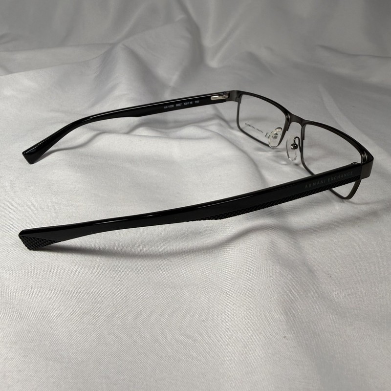 Armani Exchange AX 1009 6037 Gunmetal Black Eyeglass Frames Only 53-16-145 GREAT gallery